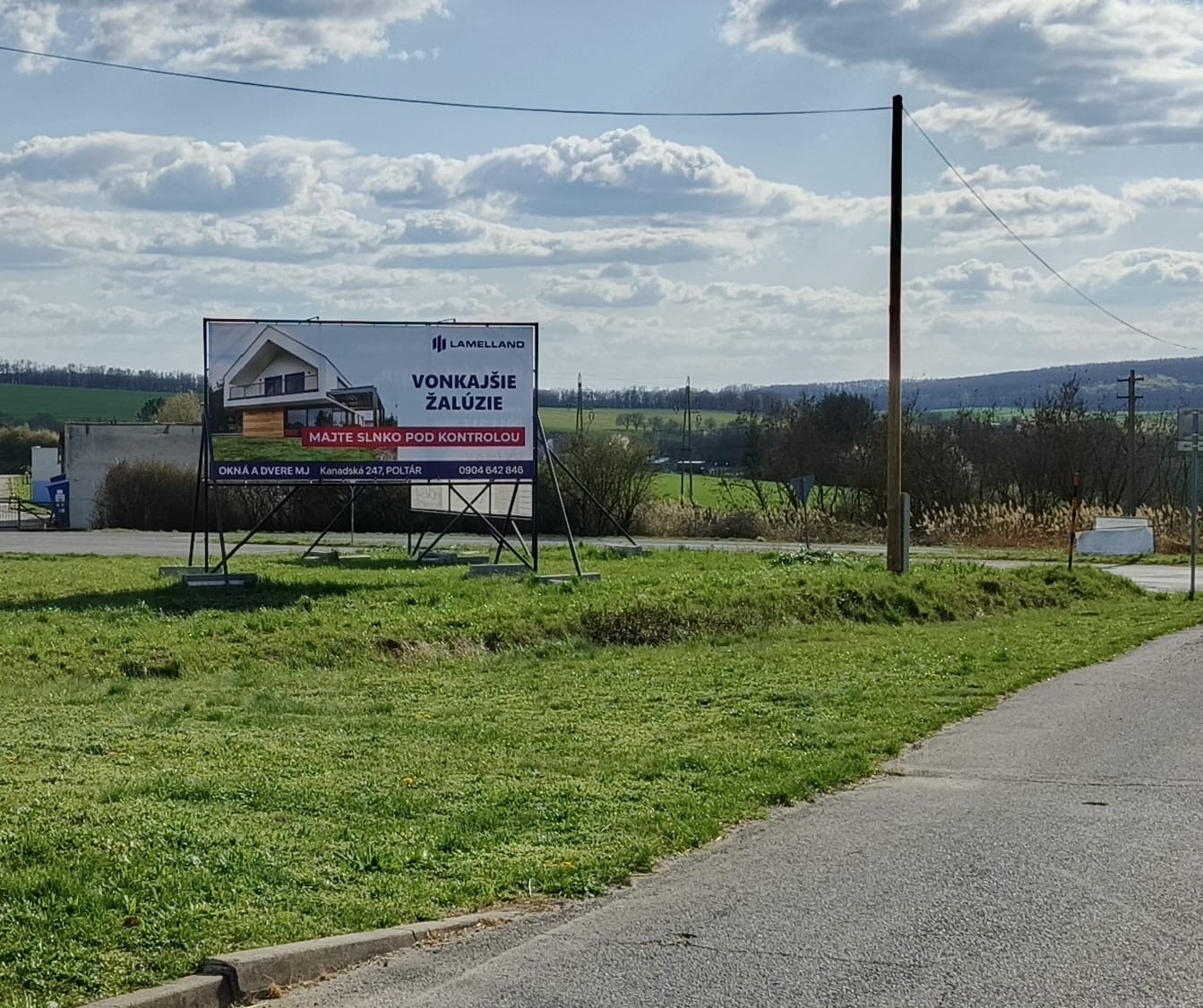 Billboard — Nákupný uzol Poltár — smer Lučenec